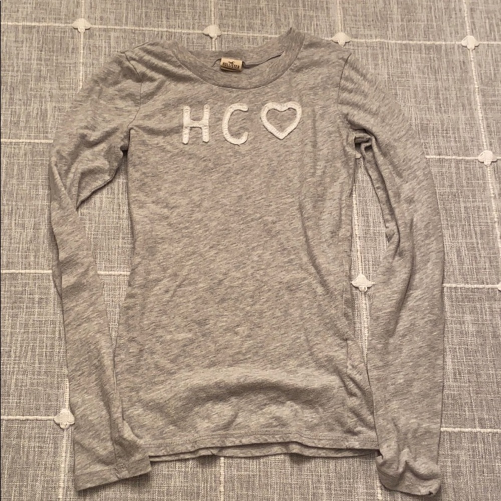 Women’s Hollister XS Gray long sleeve Tshirt